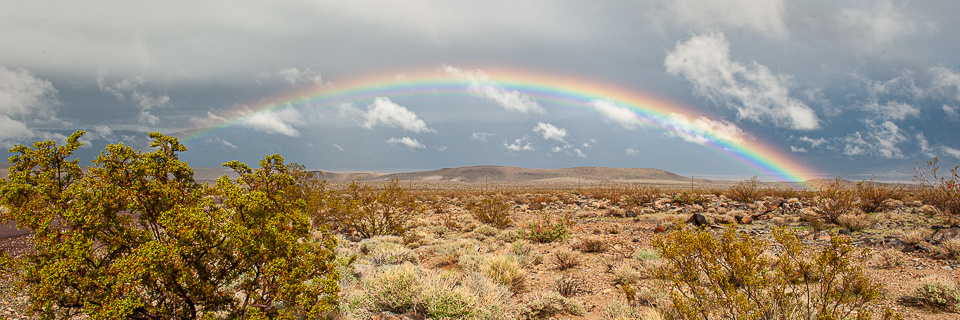 Rainbow near Death Valley